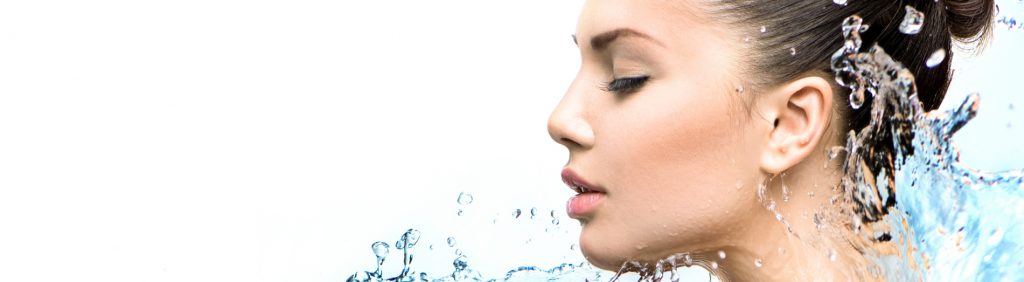 Dew Aesthetics, Chester | Facial Threadlifts, Microdermabrasion Opera LED Facemasks | Water splashing around a face